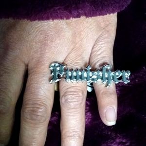 Punisher 2 finger ring